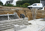 Réalisation des fondations à Beaumont-du-Ventoux